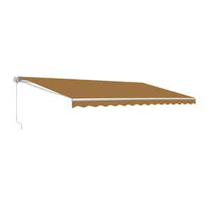 12 ft. Motorized Retractable Awning (120 in. Projection) in Sand