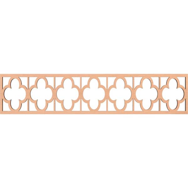 Ekena Millwork Woodall Fretwork 0.375 in. D x 46.75 in. W x 10 in. L Alder Wood Panel Moulding