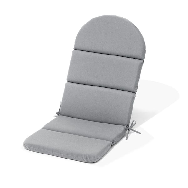 20 x 50 1-Piece Deep Seating Patio Outdoor Adirondack Chair Cushion in Light Gray