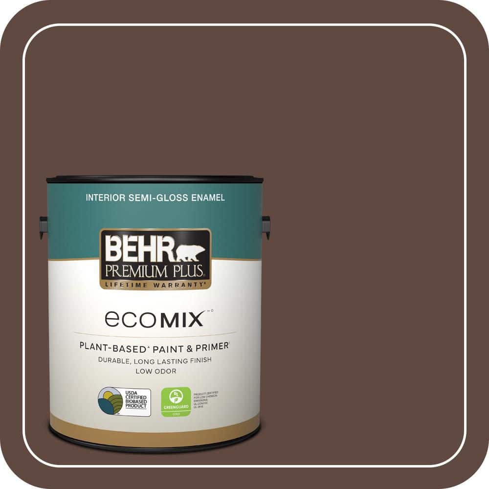 1 gal. #S-G-780 Spiceberry Semi-Gloss Enamel EcoMix Plant-Based Interior Paint & Primer price history on PriceWatchPro