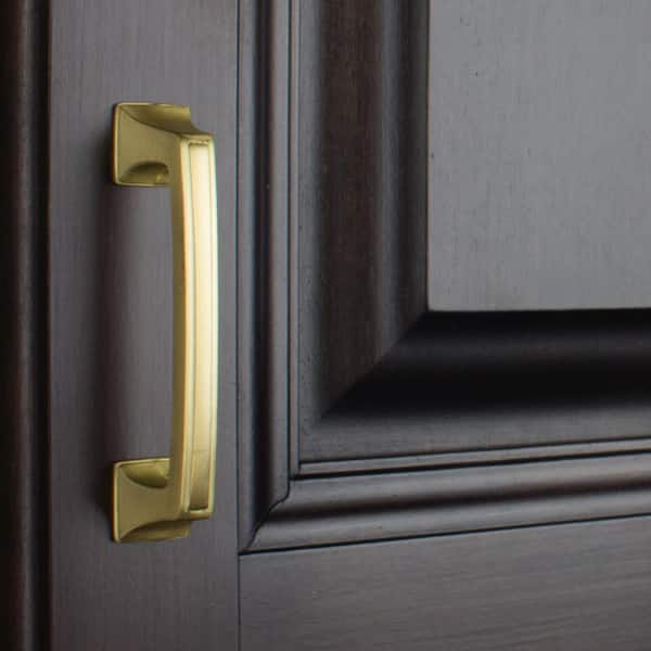 3 in. Satin Gold Deco Base Cabinet Drawer Center-to-Center Pulls (10-Pack)