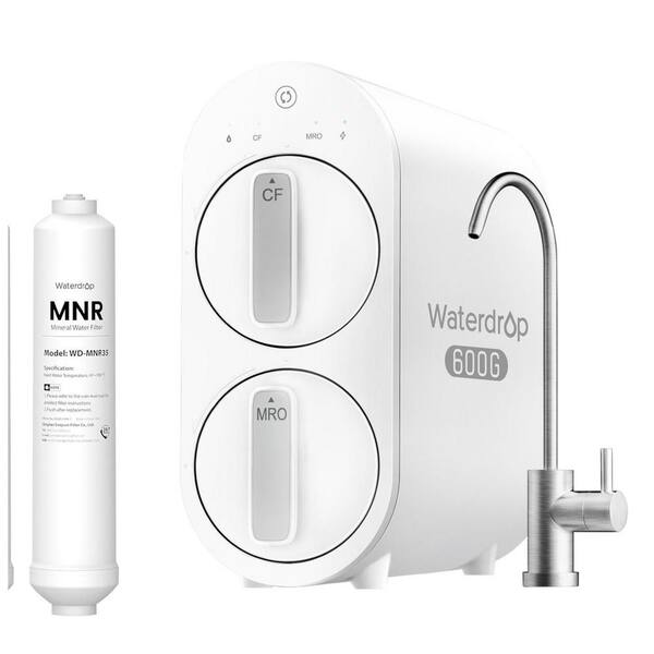 Waterdrop G2P600 Reverse Osmosis System, 7 Stage Tankless RO, Under
