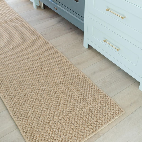 Sanibel Natural 2 ft. x 8 ft. Indoor/Outdoor Patio Runner Rug
