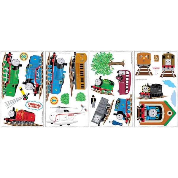 RoomMates 5 in. x 11.5 in. Thomas and Friends Peel and Stick Wall Decals (27-Piece)