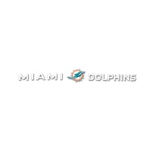 Miami Dolphins Sun Stripe 3.25 in. x 34 in. Windshield Decal