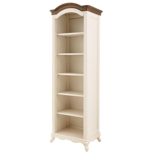 Home Decorators Collection Provence Ivory Open Bookcase With Ash Brown Top 72 In 9939000510 - Home Decorators Provence Collection