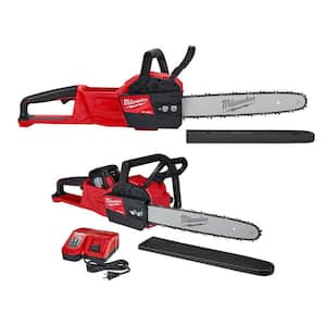 M18 FUEL 14 in. 18V Lithium-Ion Electric Battery Chainsaw, 16 in. Electric Chainsaw, 12AH  Combo (2-Tool)