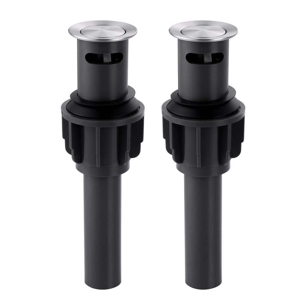 (2-Pack) Bathroom Sink Pop Up Drain With Overflow in Brushed Nickel price history on PriceWatchPro