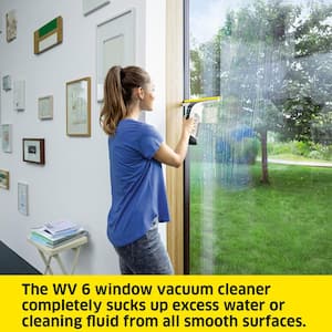 WV 6 Plus Window Vacuum Squeegee Also Perfect for Showers Mirrors, Glass and Countertops 11 in. Squeegee Blade