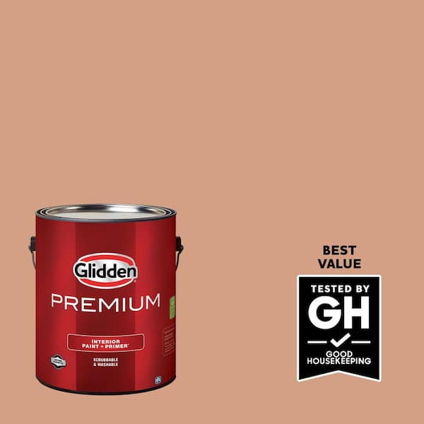 Glidden Premium 1 gal. PPG1069-4 Orange Maple Eggshell Interior Latex Paint