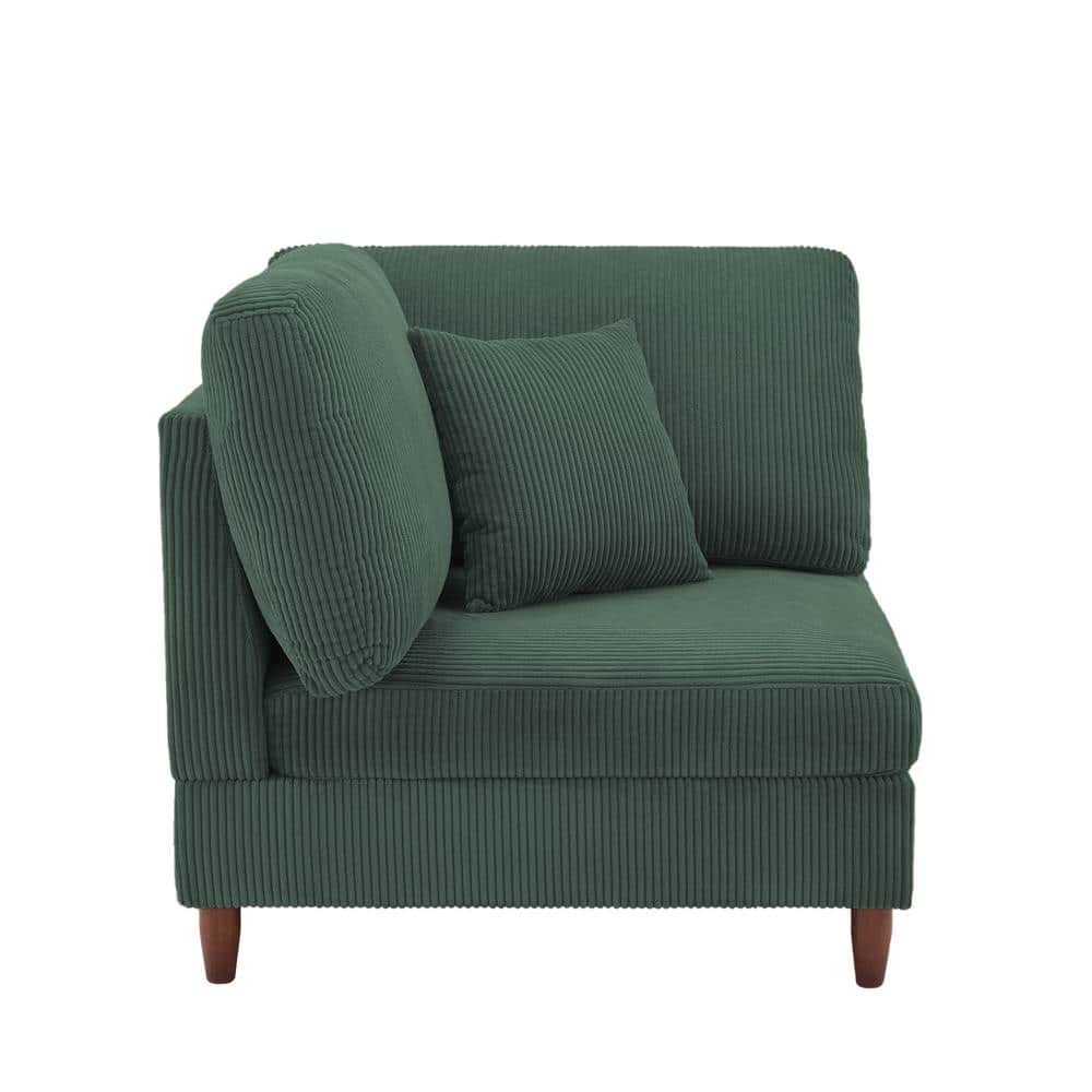 Sho★CCU Uixe Modern Hunter Green Corduroy Fabric Left Arm Facing