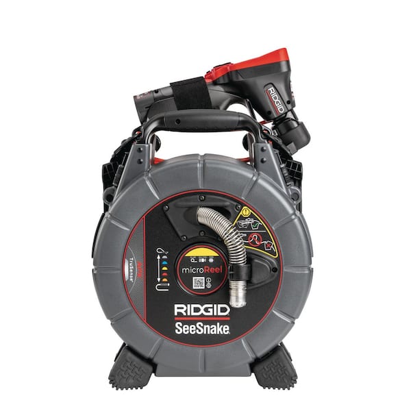 RIDGID SeeSnake APX MicroReel Drain Snake Video Inspection System with  CA-350 Inspection Camera for Lines Up To 100 ft. 70728 - The Home Depot