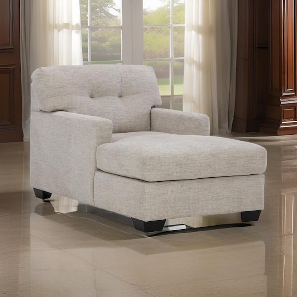 Gray and Black Polyester Arm chair