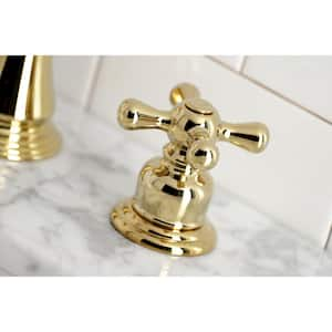 American Classic 8 in. Widespread 2-Handle Bathroom Faucet in Polished Brass