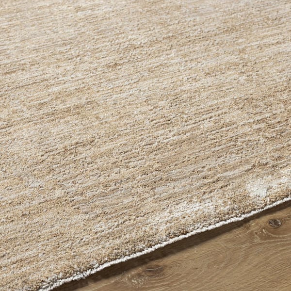 Masterpiece 10 ft. x 11 ft. Beige/Tan Solid Color Indoor Runner