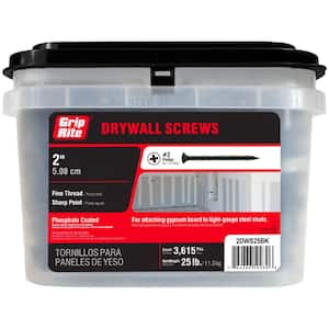 #6 x 2 in. Phillips Bugle-Head Fine Thread Drywall Screws (25 lb.-Pack)