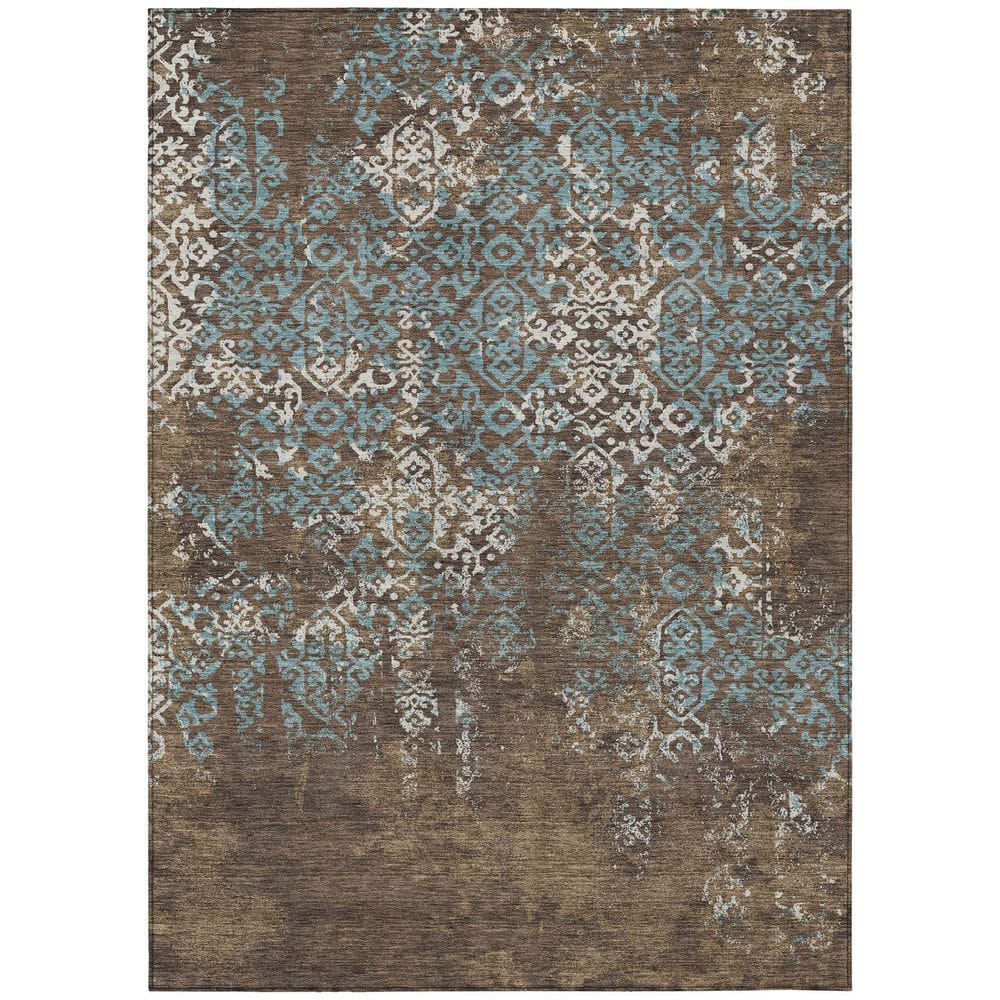 Chantille Machine Washable Indoor/Outdoor Abstract ACN2713 Brown 8 ft. x 10 ft. Area Rug price history on PriceWatchPro
