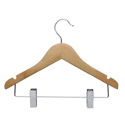 Honey-Can-Do Beige Plastic Flocked Suit Hangers 50-Pack HNG-09476