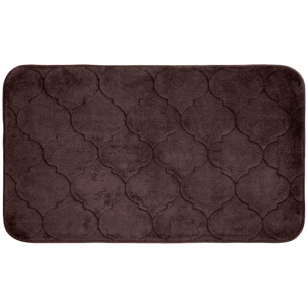 BounceComfort Faymore Espresso 20 in. x 34 in. Memory Foam Bath Mat