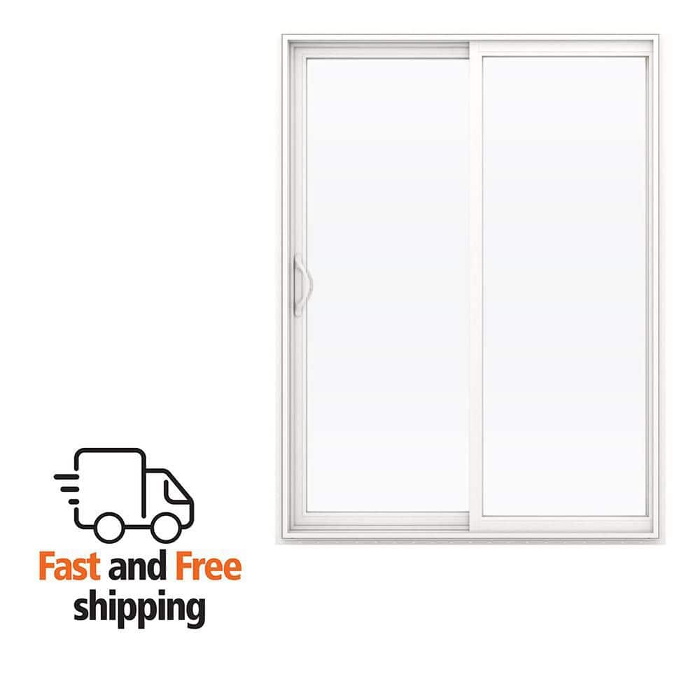 JELD-WEN 60 in. x 80 in. x 4-9/16 in. Jamb White Vinyl Left-Hand