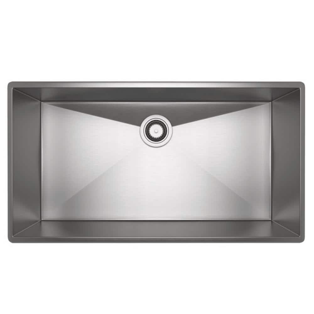 34.5" Stainless Steel Drop-In Single Bowl Sink with Drainboard