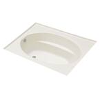 Windward 5 ft. Left-Hand Drain with Three-Sided Integral Tile Flange Acrylic Bathtub in White
