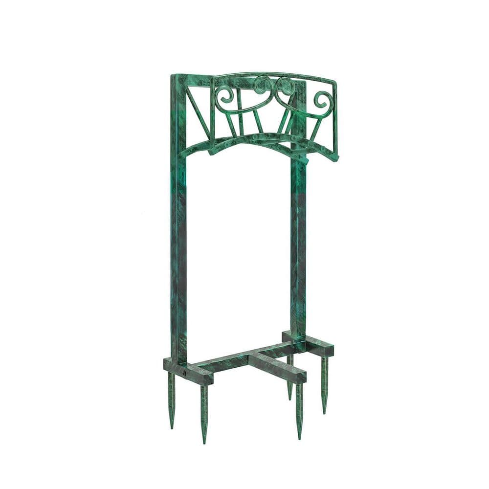 Freestanding Heavy Duty Metal Garden Hose Stand Holder with 5 Spikes Storage Rack Holds 150ft Retro Green price history on PriceWatchPro