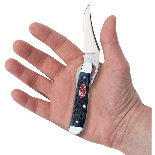 W.R. Case and Sons Cutlery Co. Navy Blue Bone Rogers Jig RussLock