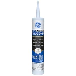 Supreme Silicone Caulk 10.1 oz Window and Door Sealant Clear