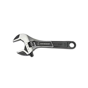 6 in. Wide Jaw Black Oxide Adjustable Wrench