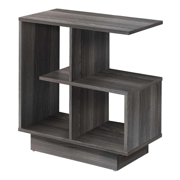 HomeRoots Jasmine 24 in. Grey Wood End Table