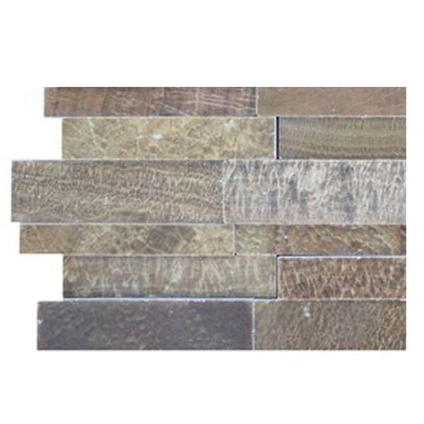 Ivy Hill Tile Dimension 3D Brick Wood Onyx Pattern Floor and Wall Tile - 6 in. x 6 in. Tile Sample