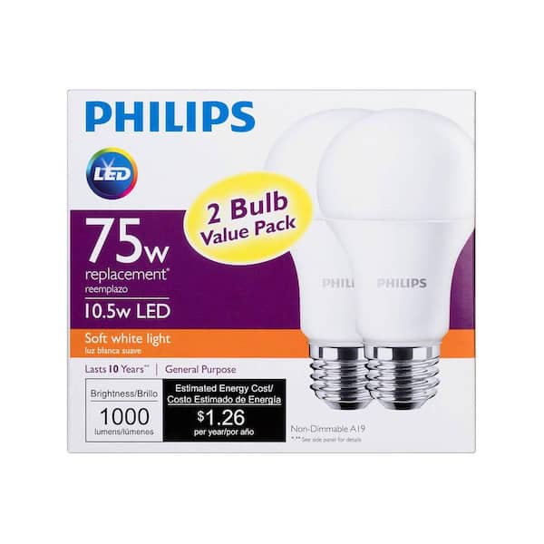 Lot of 4 New Philips 75W 230-Volt BA22d Light Bulbs lamp 230V A60 B22 Frost 