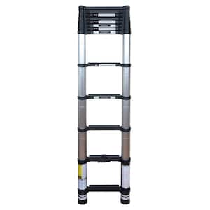 12.5 ft. Telescoping Aluminum Extension Ladder (16.5 Reach Height), 300 lbs. Load Capacity ANSI Type IA Duty Rating