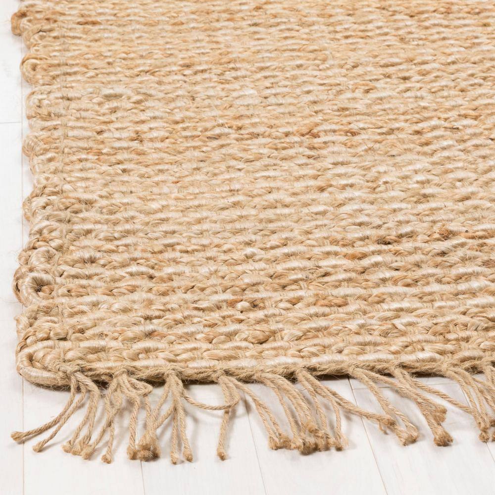 Natural Jute Hand-Woven 2'6" x 6' Runner Rug