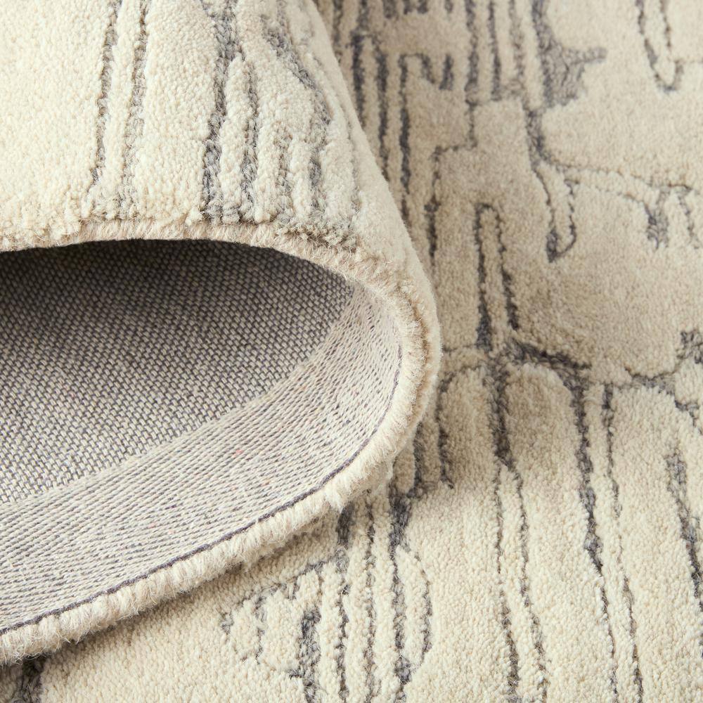 Remi Beige and Blue Hand-Tufted Wool Abstract Area Rug