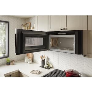 30 in. W 1.9 cu. ft. Over the Range Microwave with Air Fry in Fingerprint Resistant Stainless Steel 1800-Watt