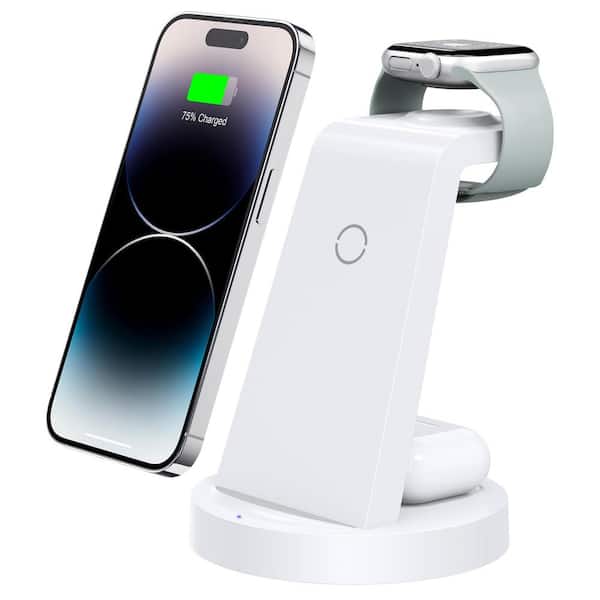 Yichuhaoxi 3 in 1-Charging Station for iPhone with Wireless Charger for Apple Products and Charging Dock Stand for AirPods