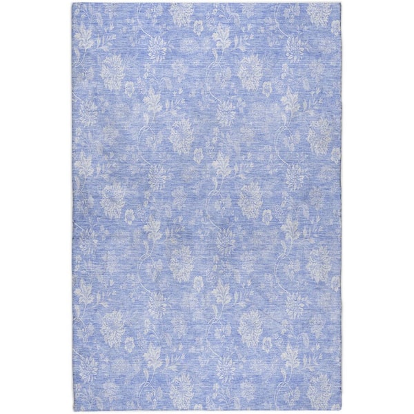 Dream Shag Premium Machine Washable Abstract ADS681 Sky 5 ft. x 7 ft. 6 in. Area Rug