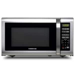Farberware 1.6 cu. ft. 1100-Watt Countertop Microwave Oven in Stainless  Steel FMG16SS - The Home Depot