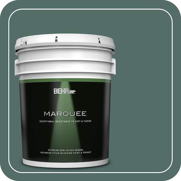 BEHR MARQUEE 5 gal. #MQ6-39 Chelsea Garden Semi-Gloss Enamel Exterior Paint & Primer