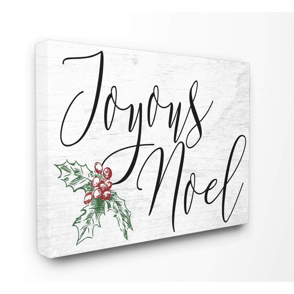 30 in. x 40 in. Joyous Noel Christmas by Daphne Polselli Printed Canva