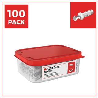 ClosetMaid 21955 - Kit Professionale Da 3000 Tasselli Precaricati Per Scaffalature In Filo Acciaio - Bianco