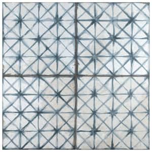 Kings Temple Blue Encaustic 17-5/8 in. x 17-5/8 in. Ceramic Floor and Wall Tile (11.02 sq. ft. /Case)
