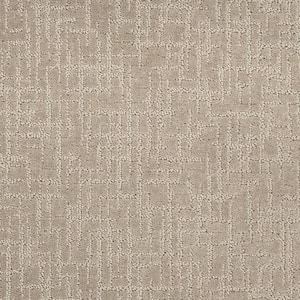8 in. x 8 in.  Pattern Carpet Sample - Brasswick - Color Sandy Cove