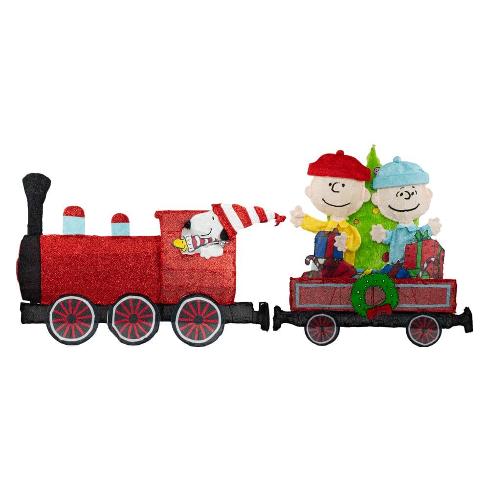 Snoopy christmas train set on sale