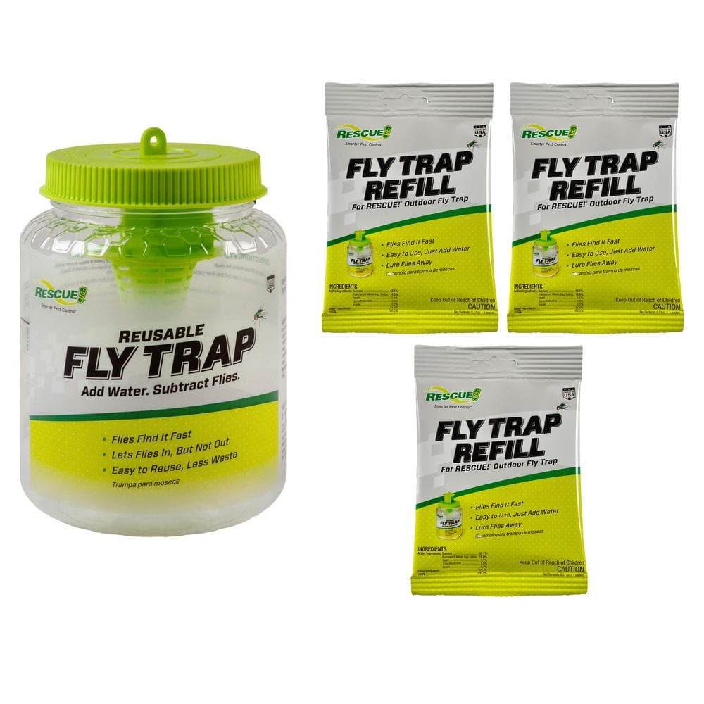 RESCUE Outdoor Fly Trap Canister Refill FTA-DB12 - The Home Depot