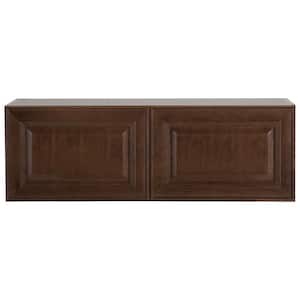 Benton Assembled 36x12x12 in. Wall Cabinet in Butterscotch