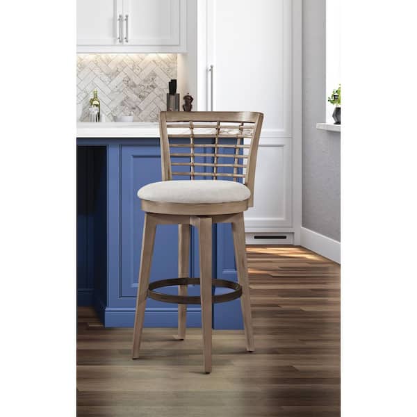 American Woodcrafters Beach Comber Brown Wood Bar Stool