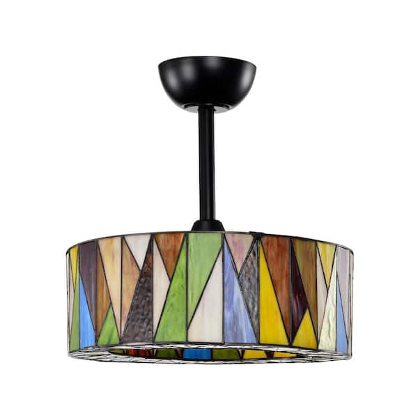 Warehouse of Tiffany Svenja 20 in. 6-Light Indoor Matte Black Finish Ceiling Fan